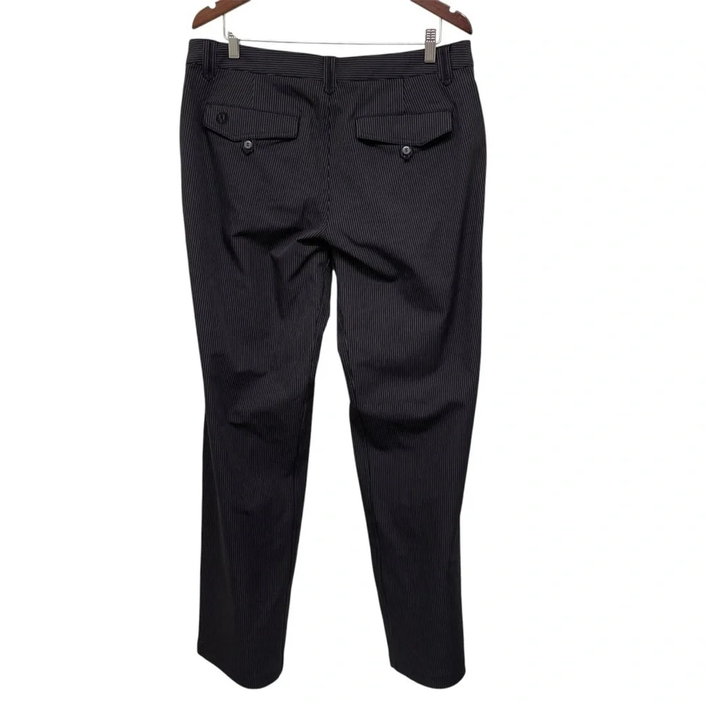 Lululemon Pinstripe Classic Fit Trousers Wet Dry Warm Men's Pants 36